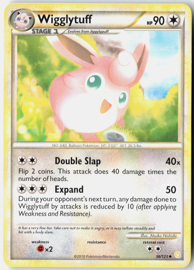 Load image into Gallery viewer, Wigglytuff #56/123 HeartGold &amp; SoulSilver 2010 MP

