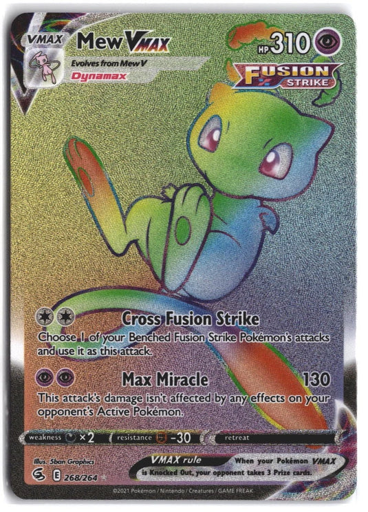 Mew VMAX #268/264 Fusion Strike 2021 NM