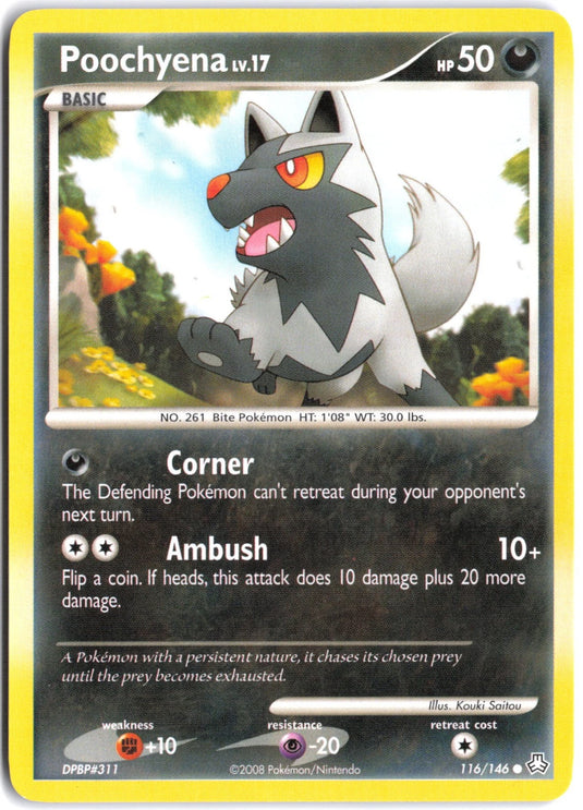 Poochyena #116/146 Legends Awakened 2008 MP