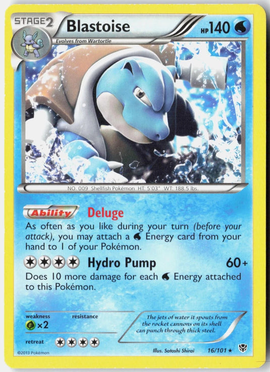 Blastoise #16/101 Plasma Blast 2013 MP