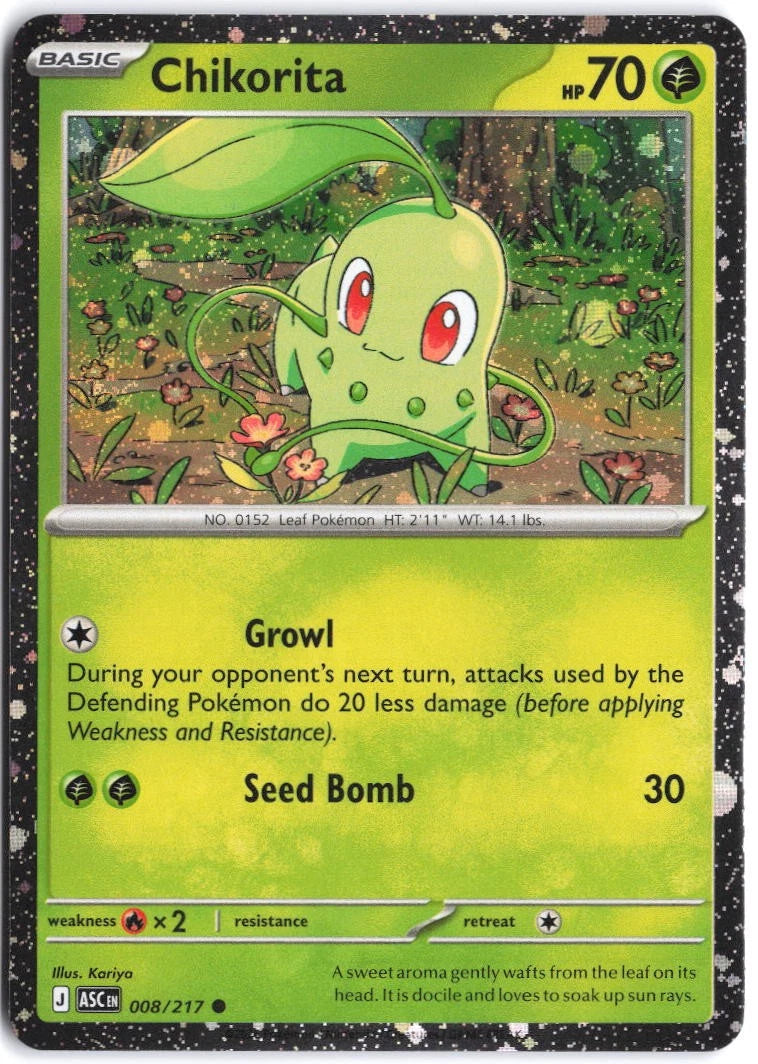 Load image into Gallery viewer, Chikorita #008/217 Ascended Heroes 2026 NM
