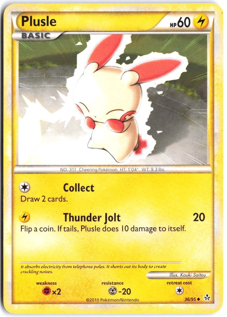 Load image into Gallery viewer, Plusle #36/95 Unleashed 2010 NM
