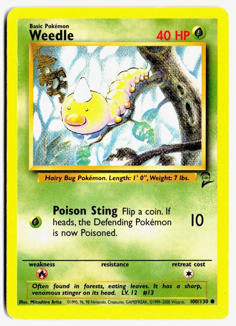 Load image into Gallery viewer, Weedle #100/130 Base Set 2 2000 HP
