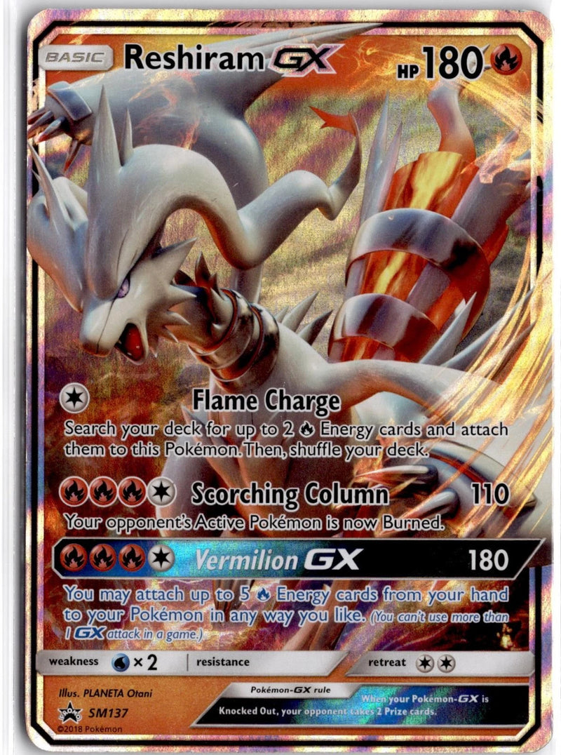 Load image into Gallery viewer, Reshiram GX #SM137 SM Black Star Promo 2018 HP
