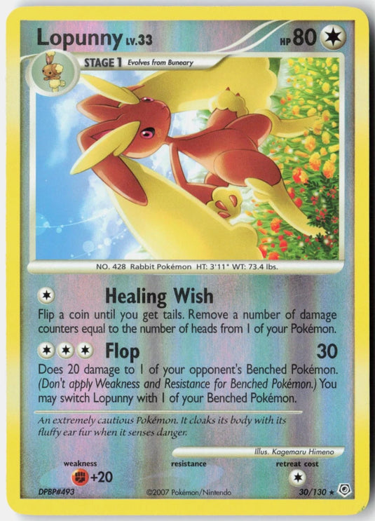 Lopunny #30/130 Diamond & Pearl 2007 LP