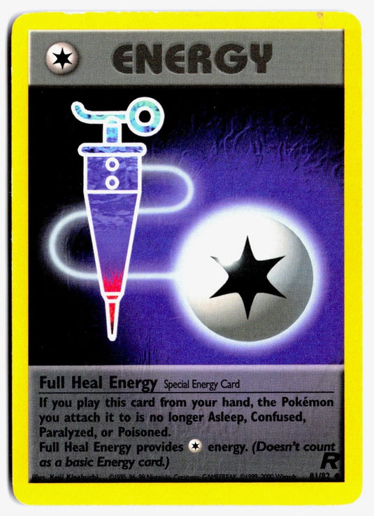 Full Heal Energy #81/82 Team Rocket Unlimited 2000 HP
