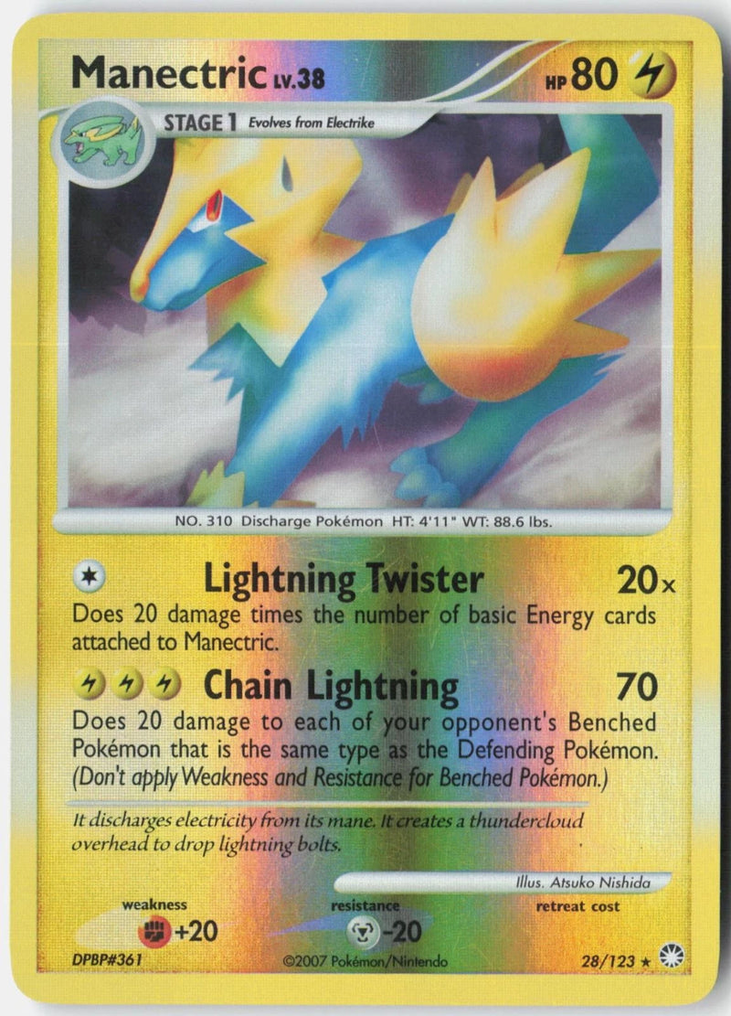 Load image into Gallery viewer, Manectric #28/123 Mysterious Treasures 2007 LP
