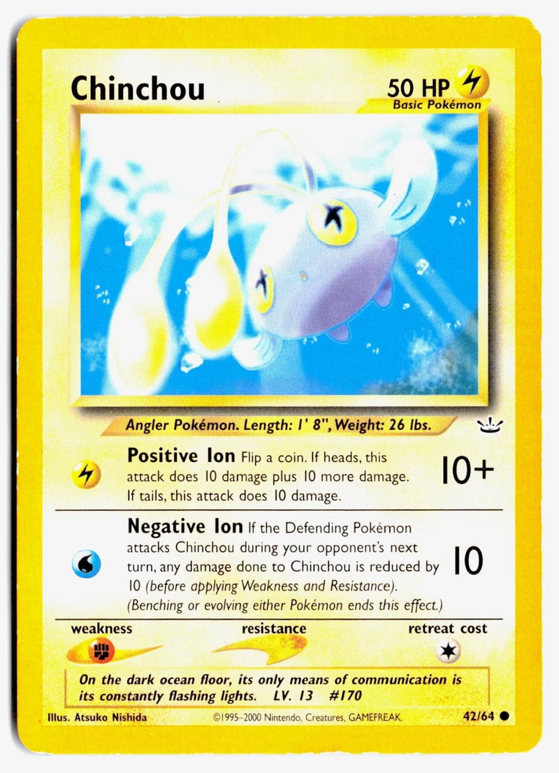Load image into Gallery viewer, Chinchou #42/64 Neo Revelation Unlimited 2001 HP
