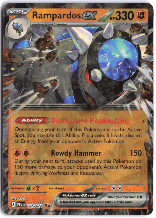 Rampardos ex #045/084 Pitch Black NM