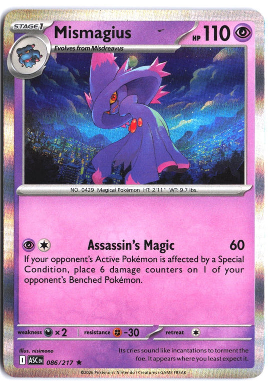 Mismagius #086/217 Ascended Heroes 2026 NM