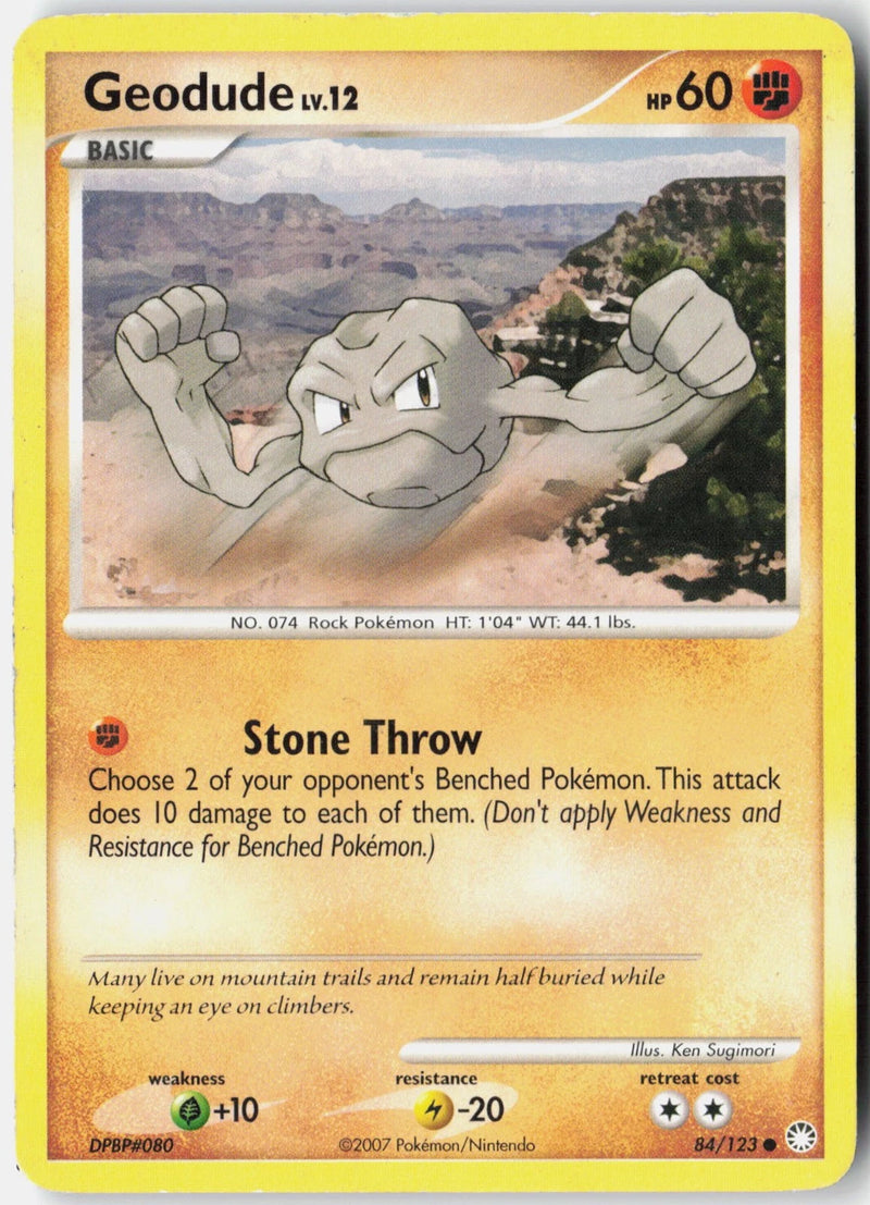 Load image into Gallery viewer, Geodude #1/11 Lucario DP Trainer Kit 2007 MP
