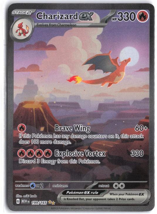 Charizard ex #199/165 Special Illustration Rare 151 2023 NM