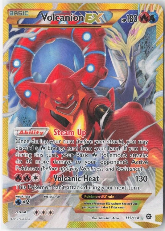 Volcanion EX #115/114 Steam Siege 2016 NM