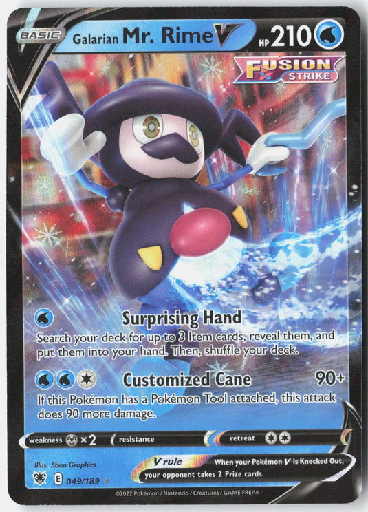 Galarian Mr. Rime V #049/189 Ultra Rare Astral Radiance 2022 NM