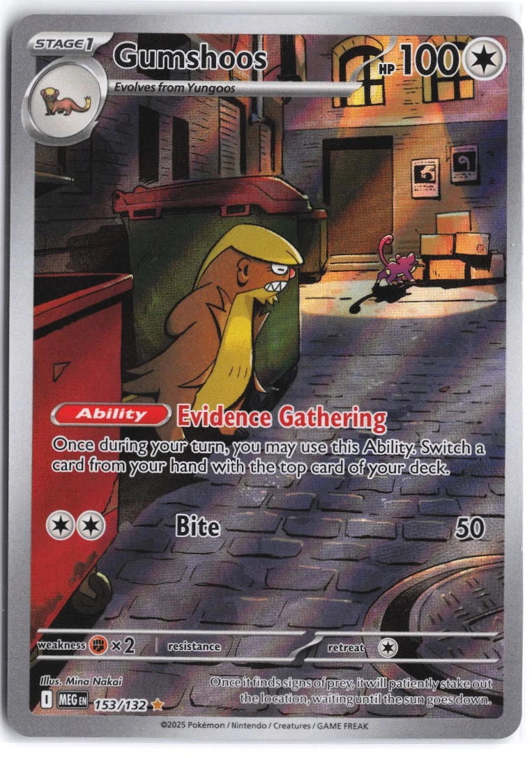 Load image into Gallery viewer, Gumshoos #153/132 Mega Evolution 2025 NM
