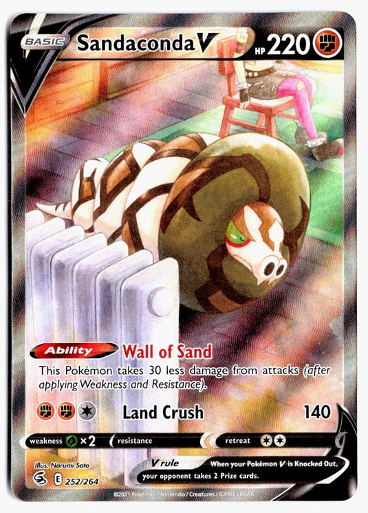 Sandaconda V #252/264 Fusion Strike 2021 NM