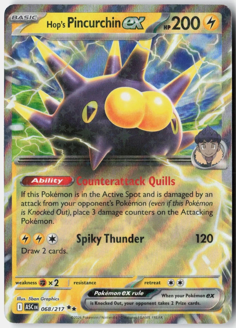 Load image into Gallery viewer, Hop's Pincurchin ex #068/217 Ascended Heroes 2026 NM
