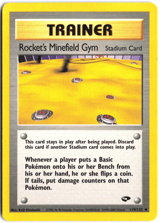 Rocket's Minefield Gym #119/132 Gym Challenge Unlimited 2000 NM