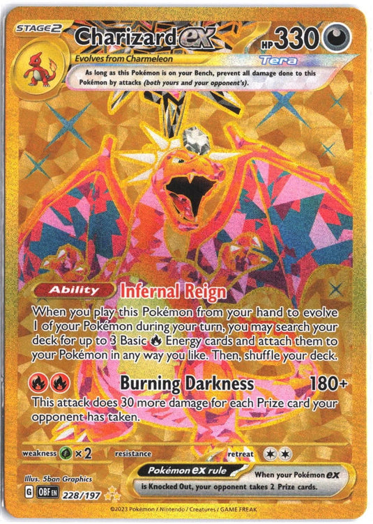 Charizard ex #228/197 Obsidian Flames 2023 NM