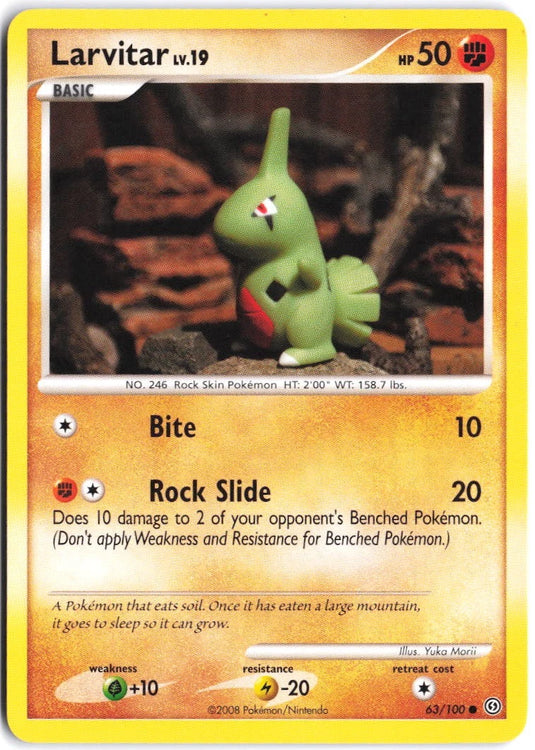 Larvitar #63/100 Stormfront 2008 NM