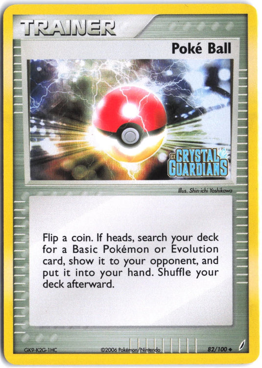 Poke Ball #82/100 EX Crystal Guardians 2006 NM