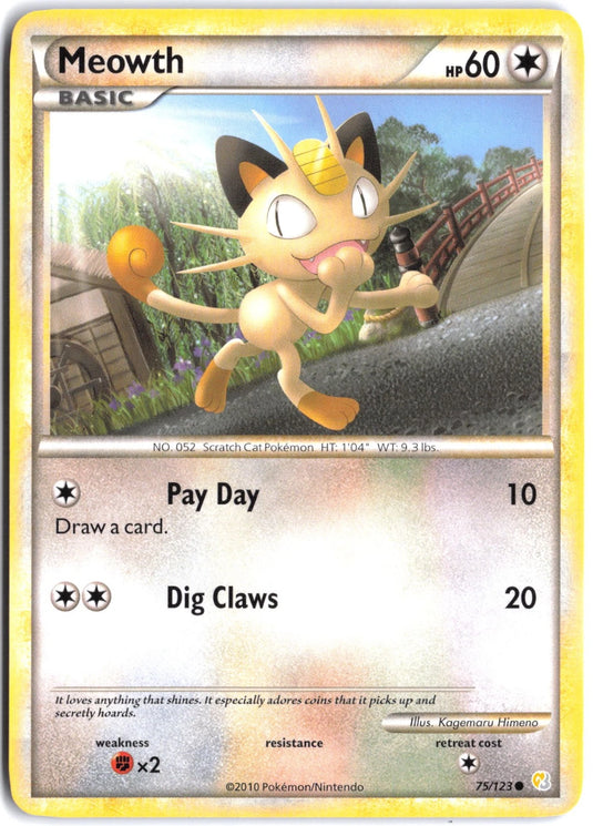 Meowth #4/30 HGSS Trainer Kit 2010 LP