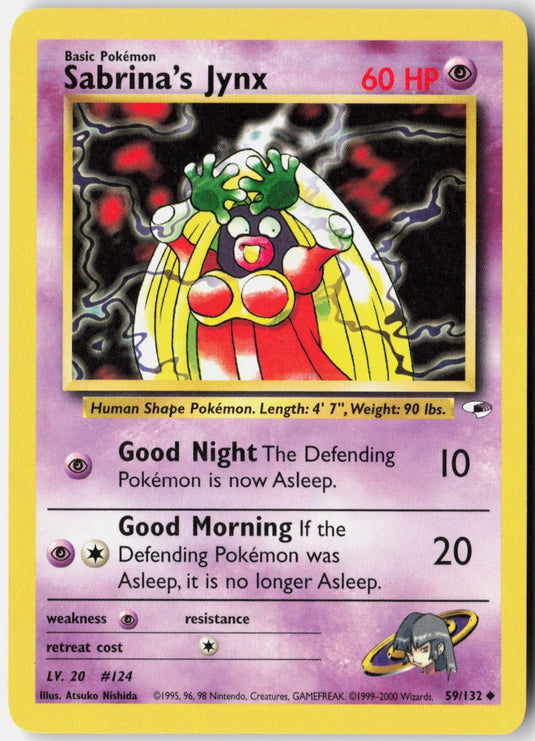 Sabrina's Jynx #59/132 Gym Heroes Unlimited 2000 MP