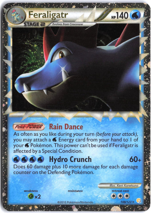 Feraligatr #108/123 Prime HeartGold & SoulSilver 2010 MP