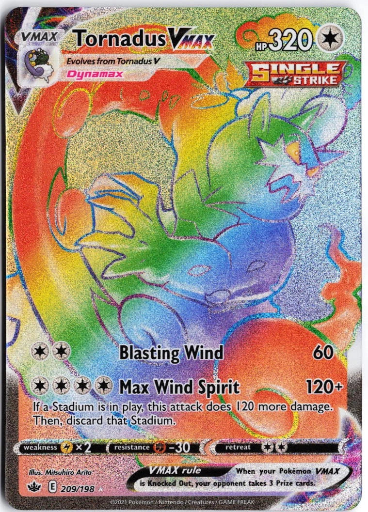 Load image into Gallery viewer, Tornadus VMAX #209/198 Chilling Reign 2021 NM
