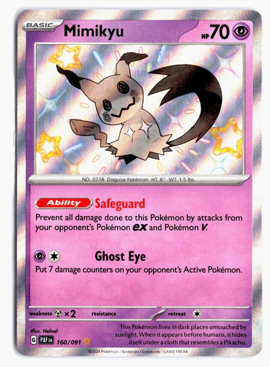Mimikyu #160/091 Paldean Fates 2024 NM