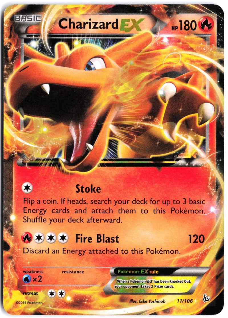 Load image into Gallery viewer, Charizard EX #11/106 Flashfire 2014 LP
