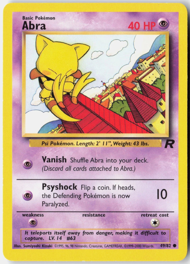 Load image into Gallery viewer, Abra #49/82 Team Rocket Unlimited 2000 HP
