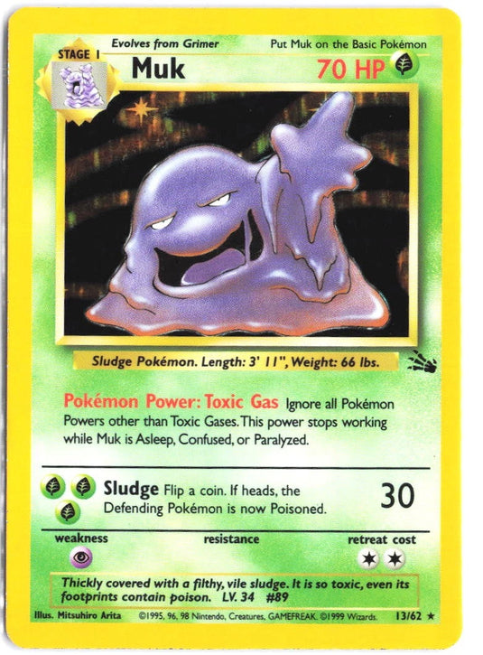 Muk #13/62 Fossil Unlimited 1999 HP