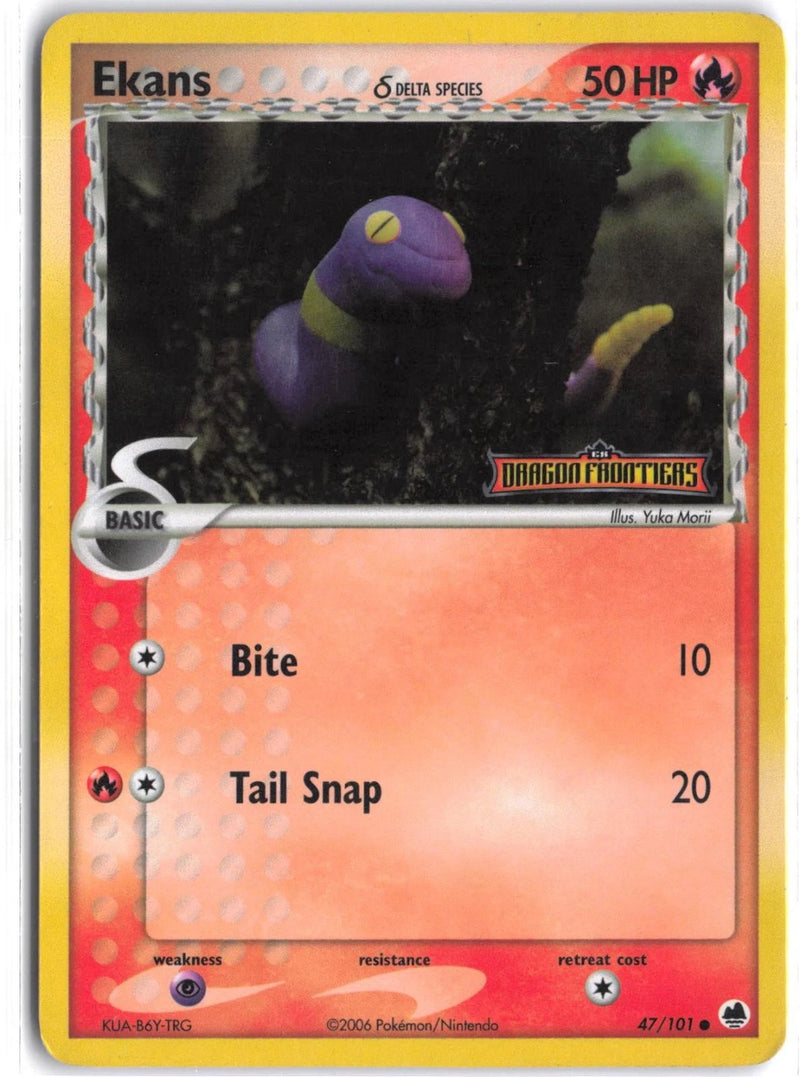 Load image into Gallery viewer, Ekans #47/101 EX Dragon Frontiers 2006 LP
