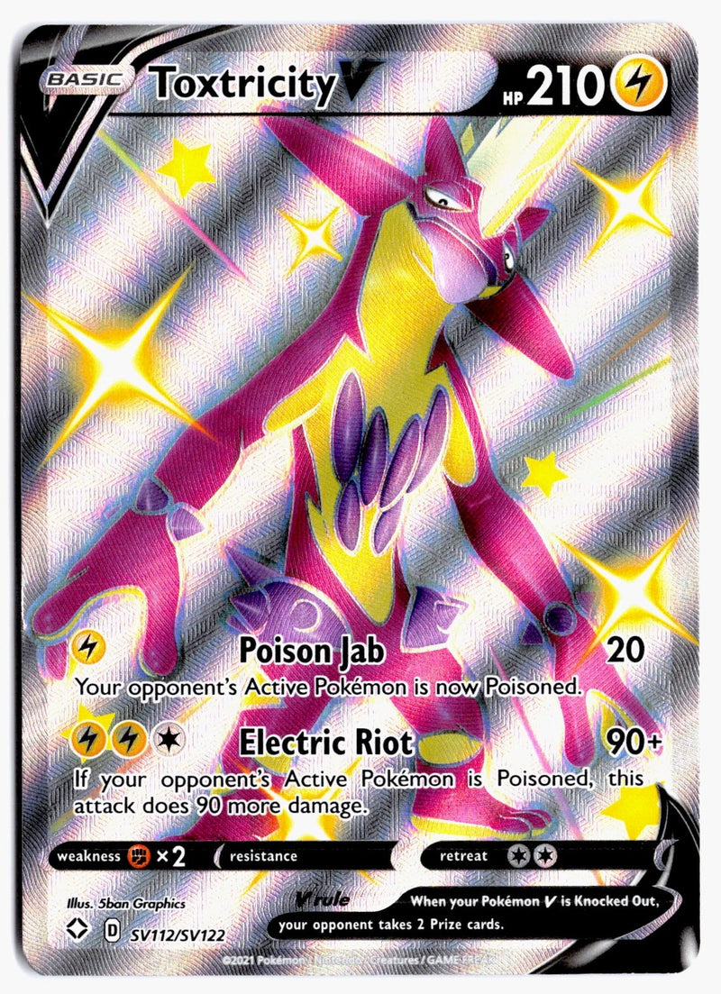 Load image into Gallery viewer, Toxtricity V #SV112/SV122 Shining Fates 2021 NM
