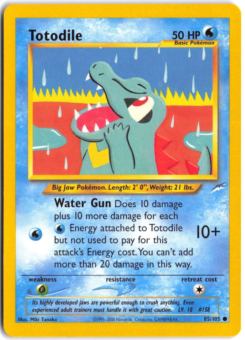 Load image into Gallery viewer, Totodile #85/105 Neo Destiny Unlimited 2002 MP
