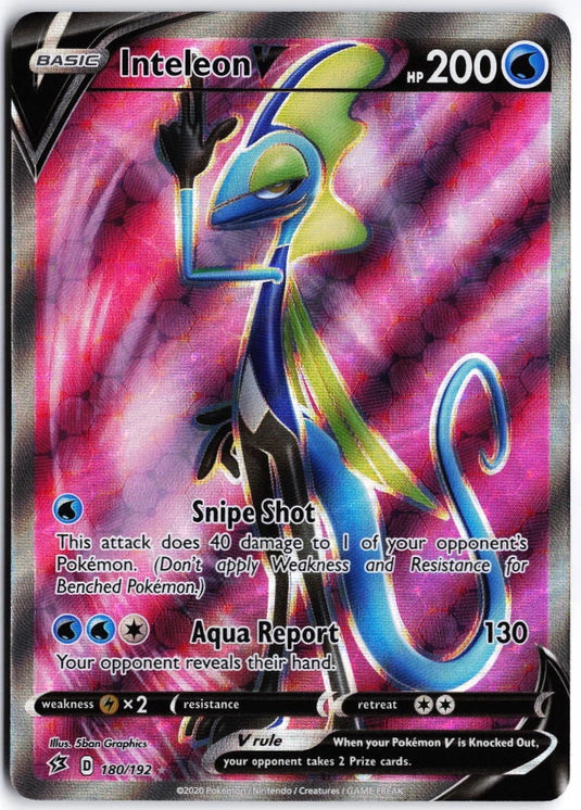 Inteleon V #180/192 Rebel Clash 2020 NM