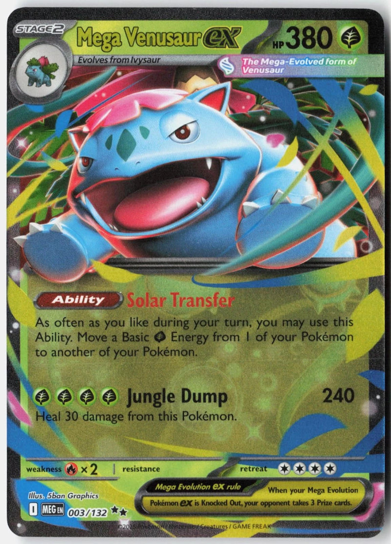 Load image into Gallery viewer, Mega Venusaur ex #003/132 Mega Evolution 2025 NM
