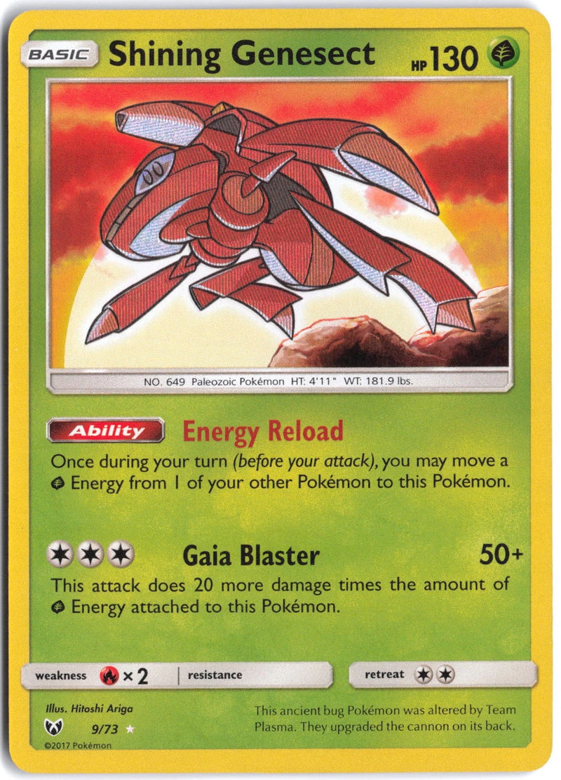 Load image into Gallery viewer, Shining Genesect #9/73 Holo Shining Legends 2017 NM
