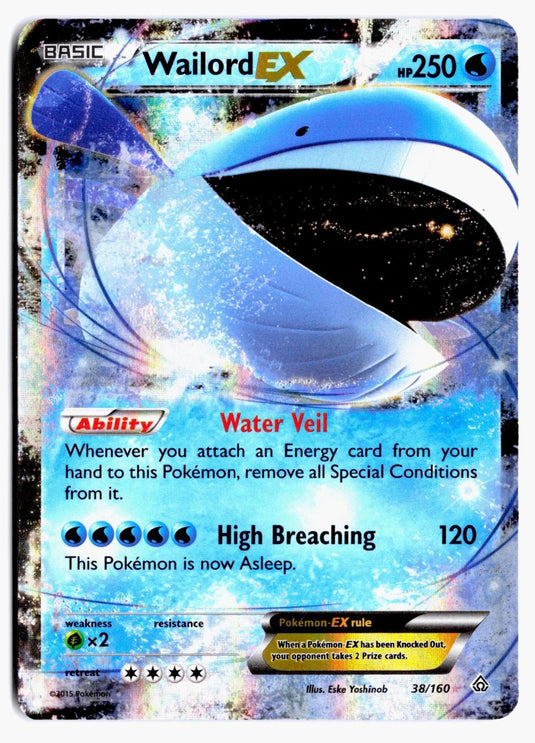 Wailord EX #38/160 Primal Clash 2015 NM