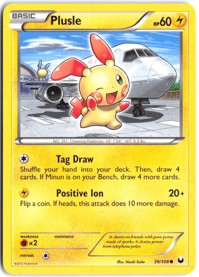 Load image into Gallery viewer, Plusle #39/108 Dark Explorers 2012 HP
