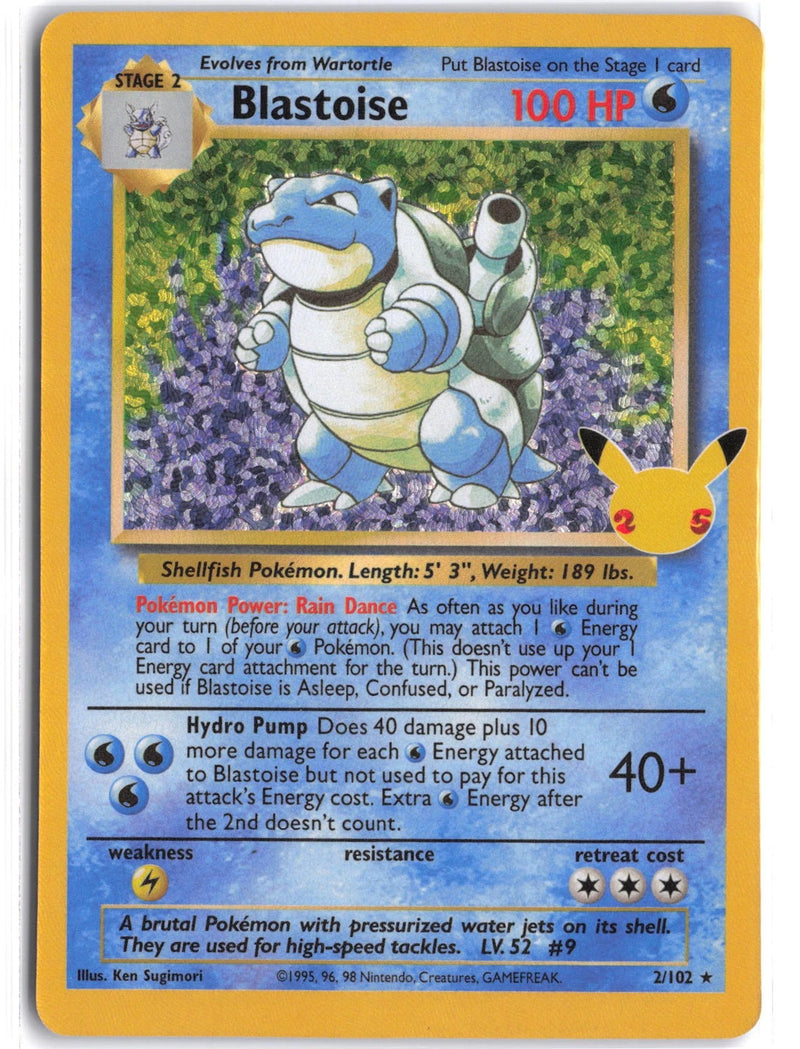 Load image into Gallery viewer, Blastoise #2/102 Ultra Rare Celebrations 2021 NM
