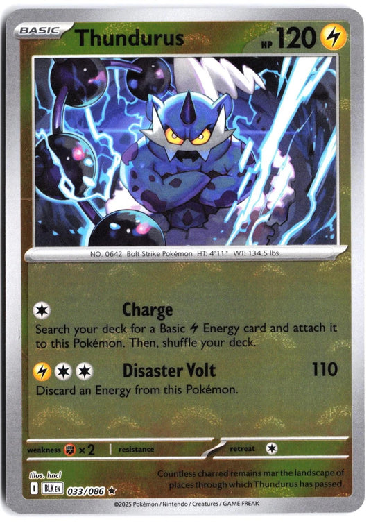 Thundurus #033/086 Black Bolt 2025 LP