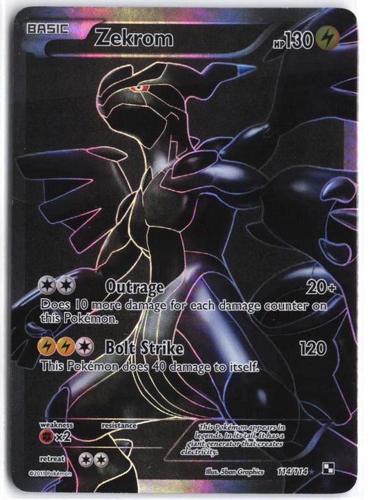 Zekrom #114/114 Black & White 2011 MP
