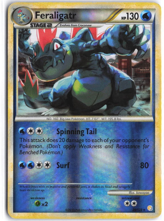 Feraligatr #20/123 HeartGold & SoulSilver 2010 MP