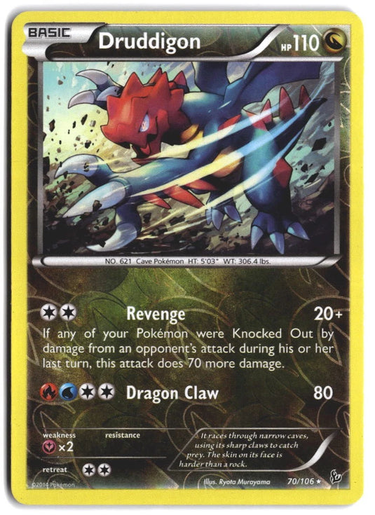 Druddigon #70/106 Flashfire 2014 LP