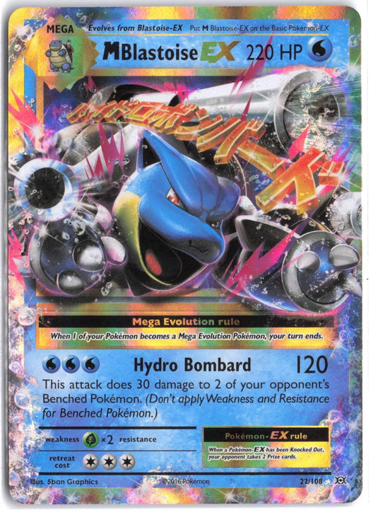 M Blastoise EX #22/108 Evolutions 2016 NM