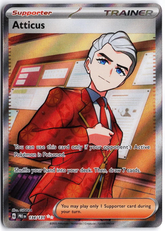 Atticus #134/131 Prismatic Evolutions 2025 NM