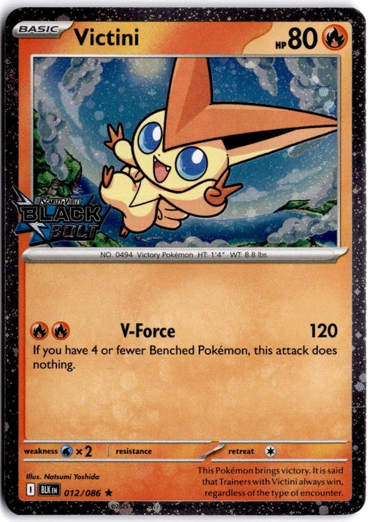 Victini #012/086 Black Bolt 2025 NM