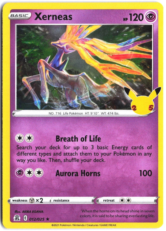 Xerneas #012/025 Celebrations 2021 NM